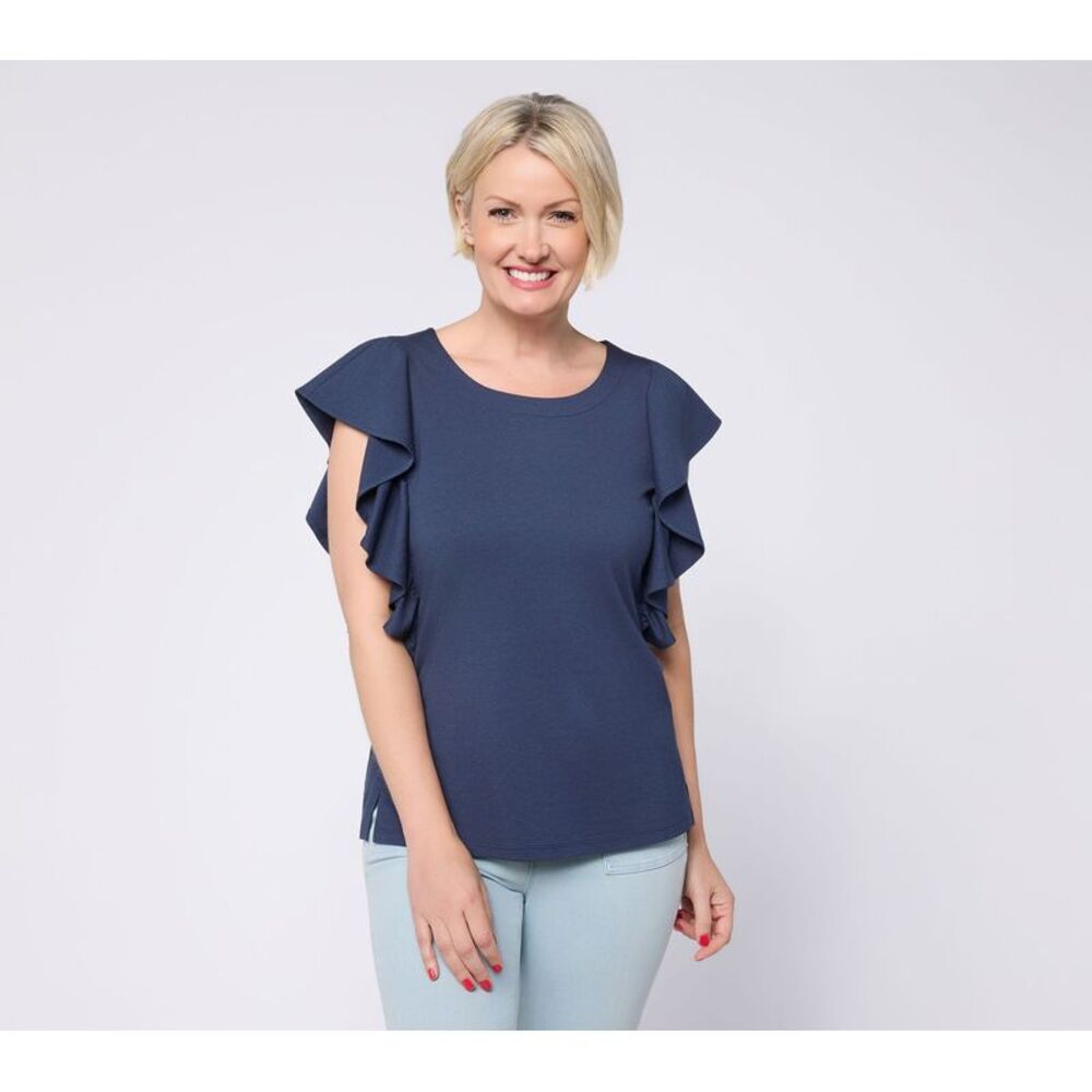 Belle by Kim Gravel Women's Top Sz XL Make Your Selection: Blue